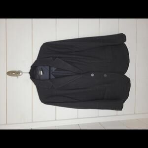 J Crew size 12 black wool blend lightweight blazer